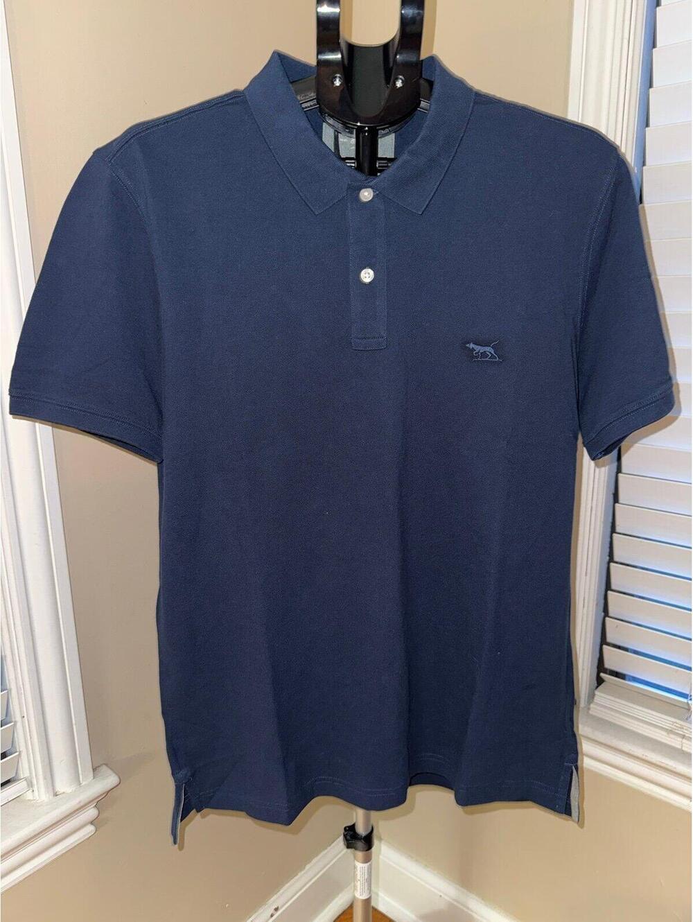Gunn Polo Essential Sports Fit Polo Shirt XL Navy Short Sleeve NWT